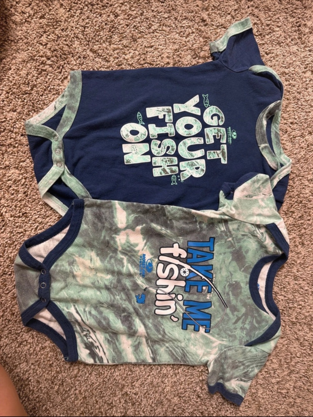 Mossy Oak Navy and Green Toddler Shirt